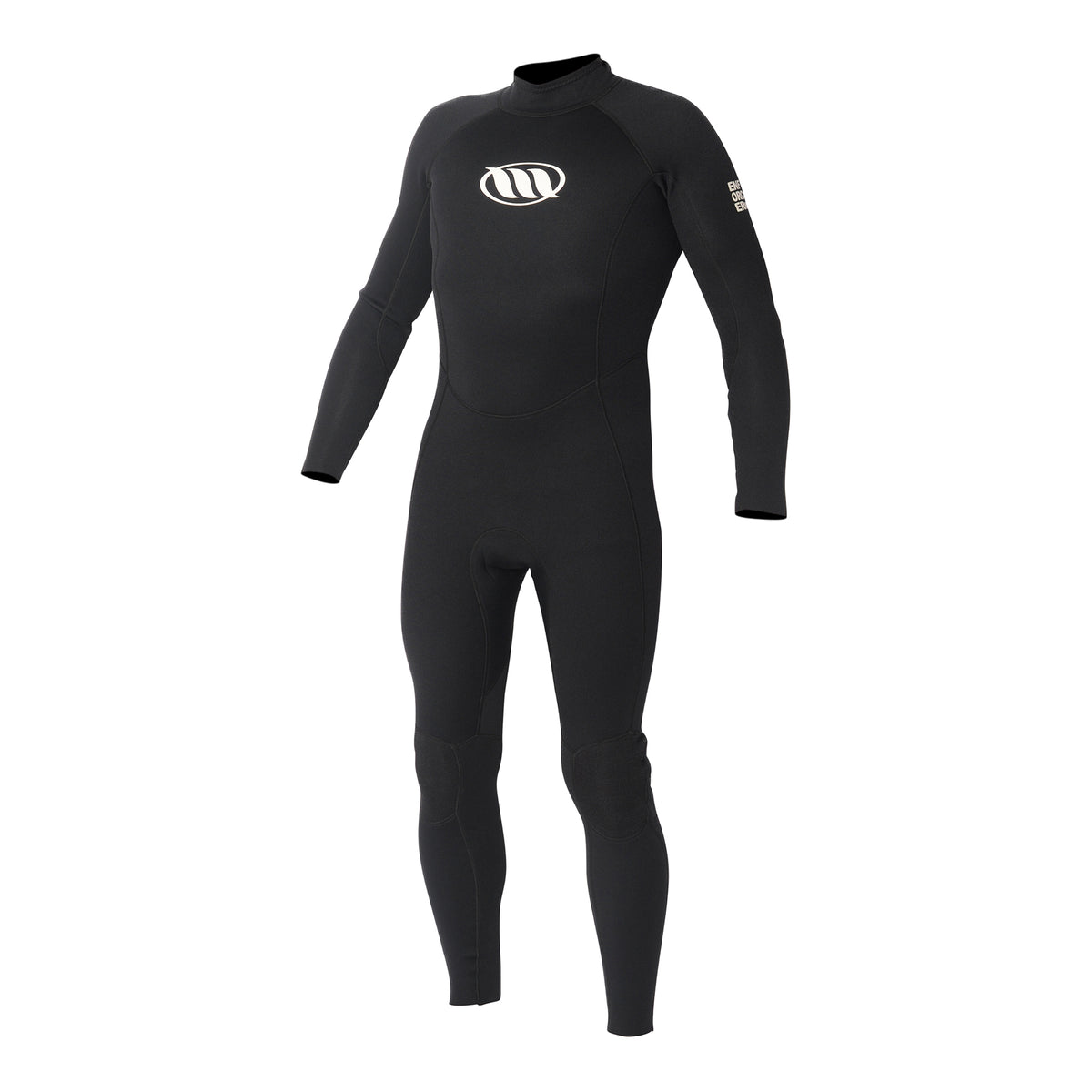 Fato de Surf West Enforcer 3/2 Flatlock Back Zip Preto