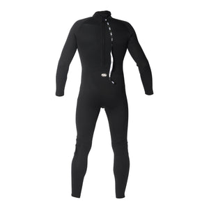 Fato de Surf West Enforcer 3/2 Flatlock Back Zip Preto