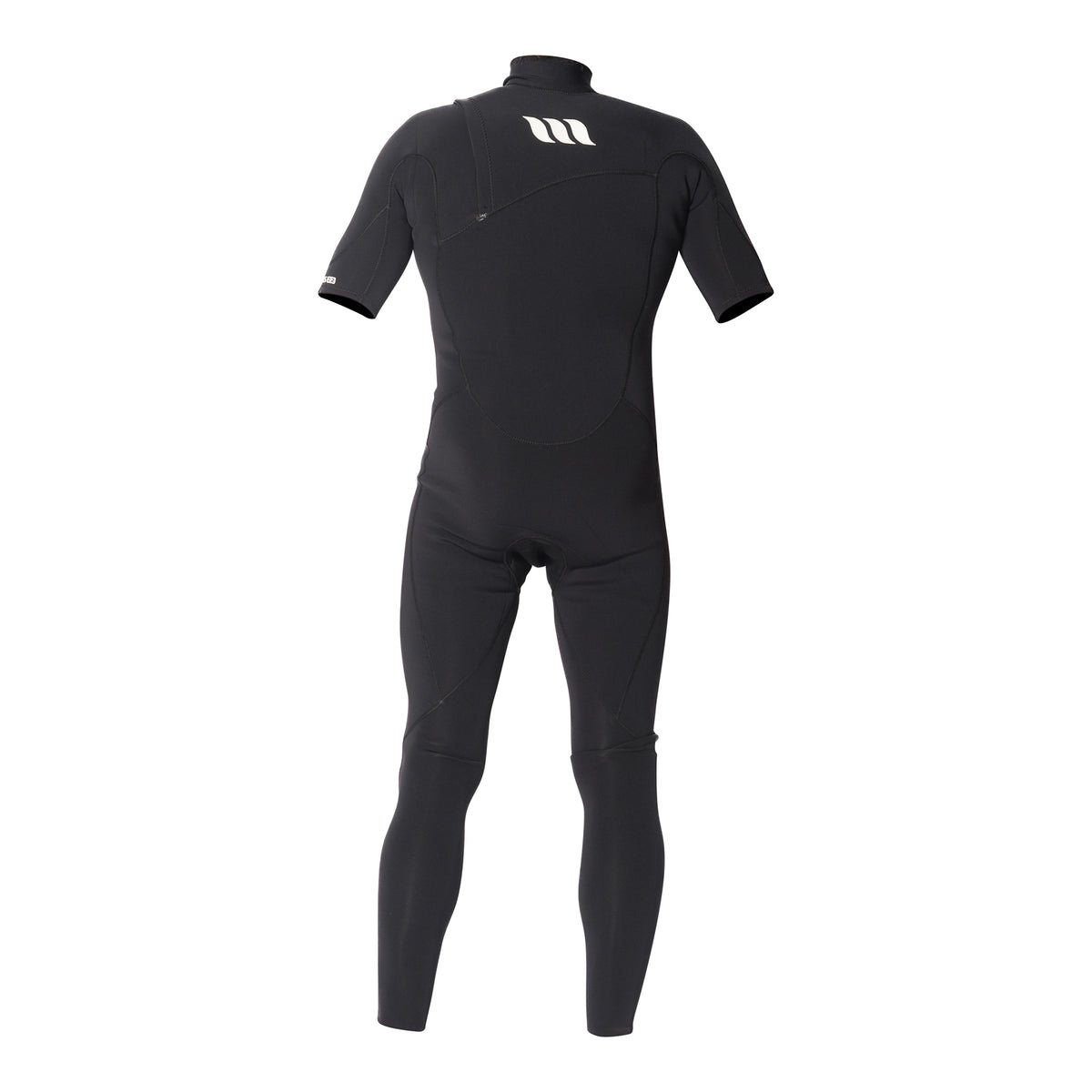 Fato de Surf West Lotus Fluid 2/2 Chest Zip Manga Curta Preto