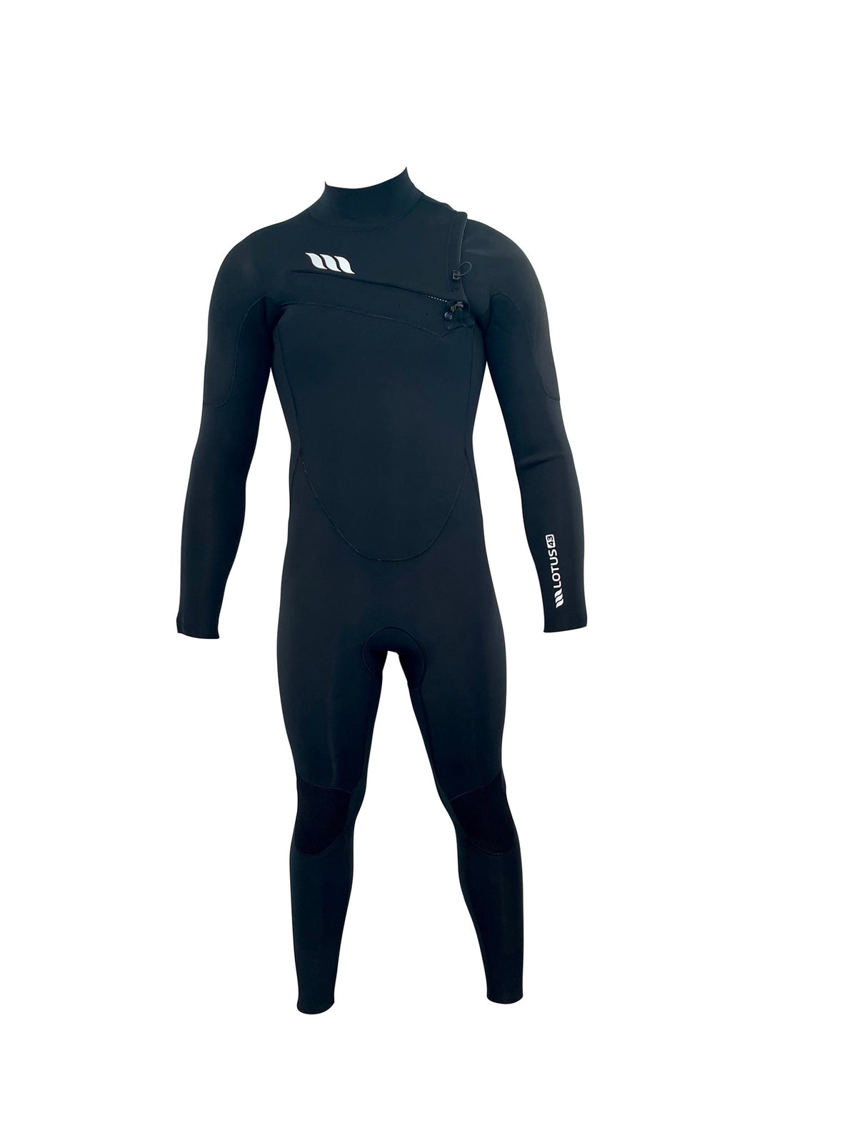 Fato de Surf West Lotus 3/2 Chest Zip Preto