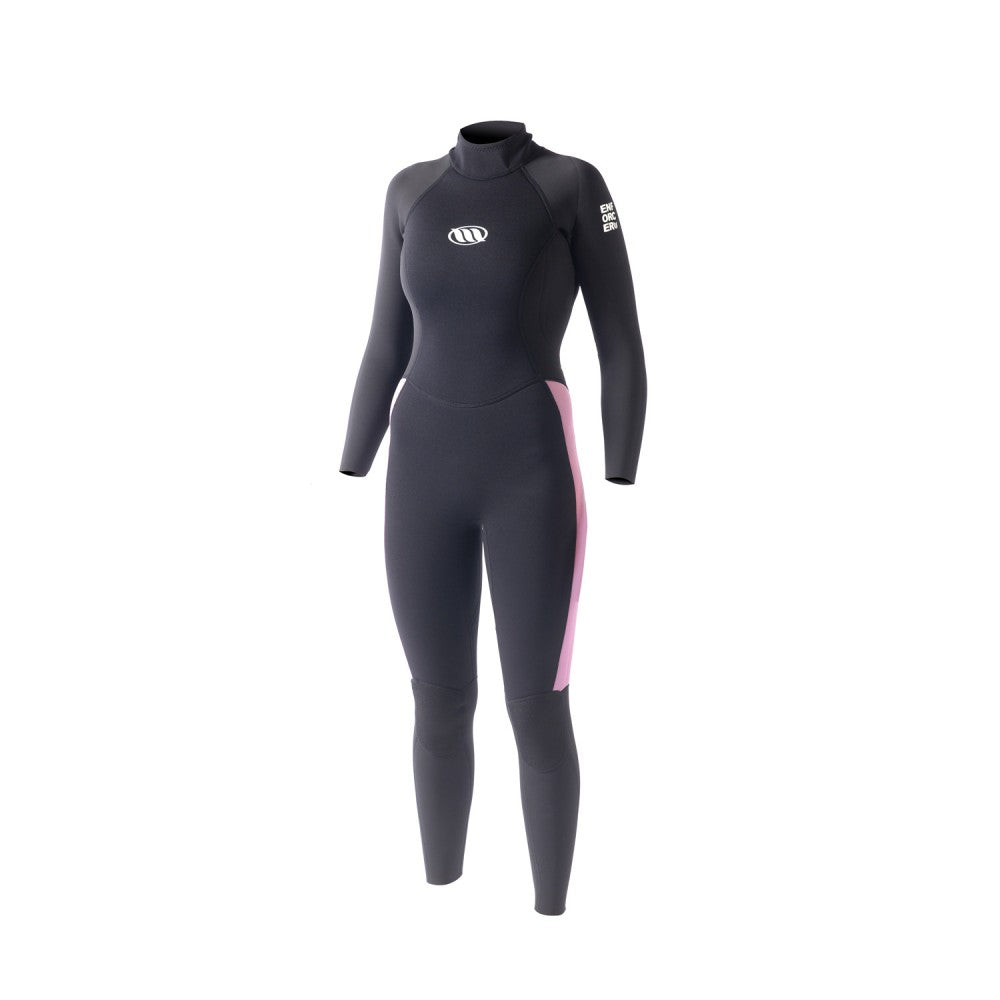 Fato Senhora West Enforcer 3/2 Flatlock Back Zip Preto/Rosa