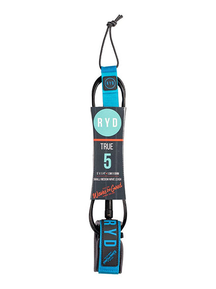 Leash de Tornozelo RYD True 5' — Blue / Grey