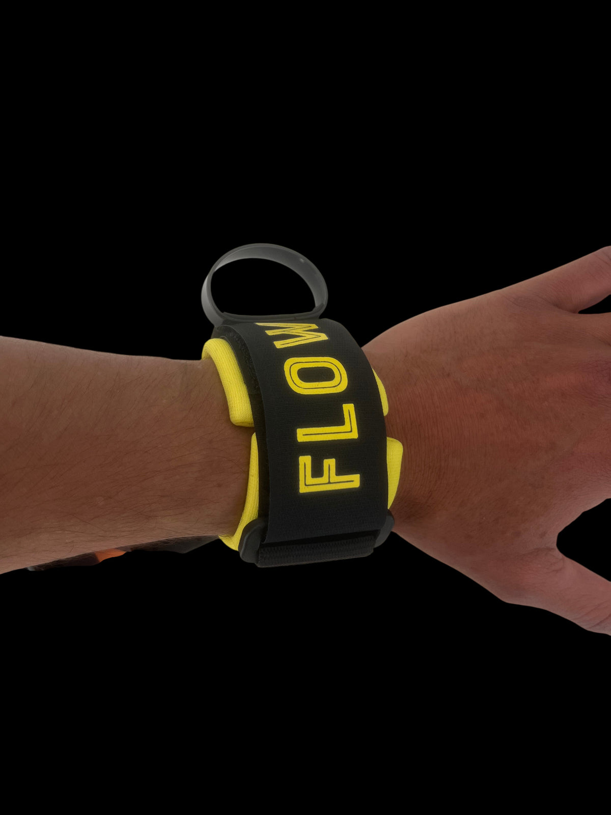 Flow Wrist Leash 7mm Black / Yellow — foto 4