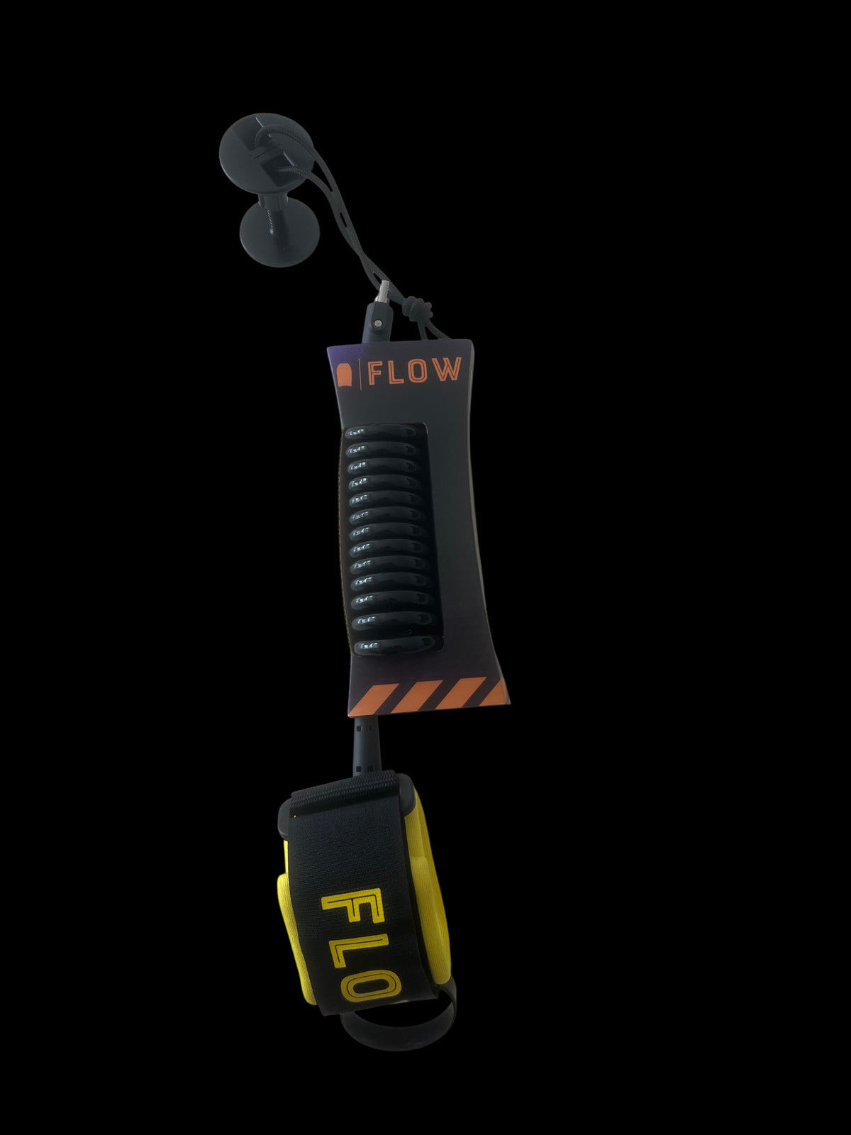 Flow Wrist Leash 7mm Black / Yellow