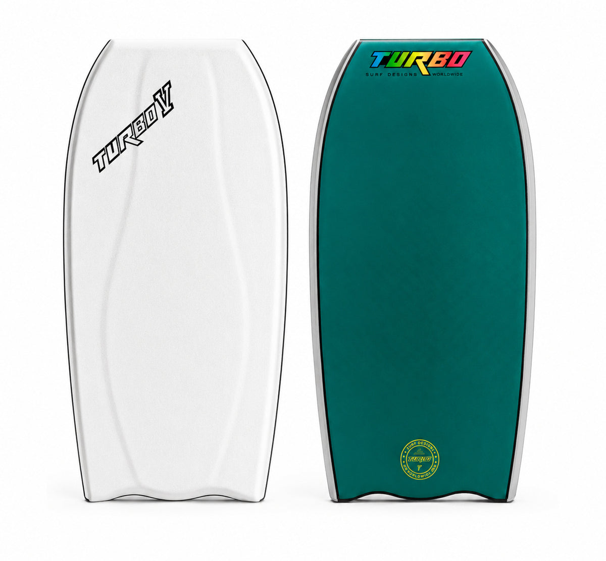 Turbo V Bat-Tail White / Mallard Green